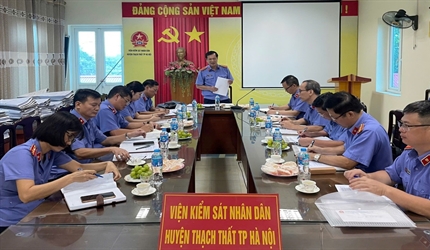 Kiểm tra chéo trong công tác nghiệp vụ tại Viện KSND huyện Thạch Thất